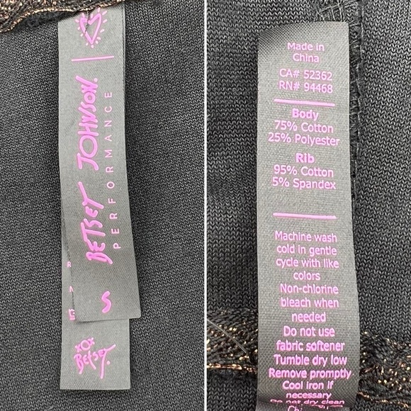 Betsey Johnson Velour Hoodie Zip Front Black Size Small Love! Lips Patch New NWT - Picture 6 of 8